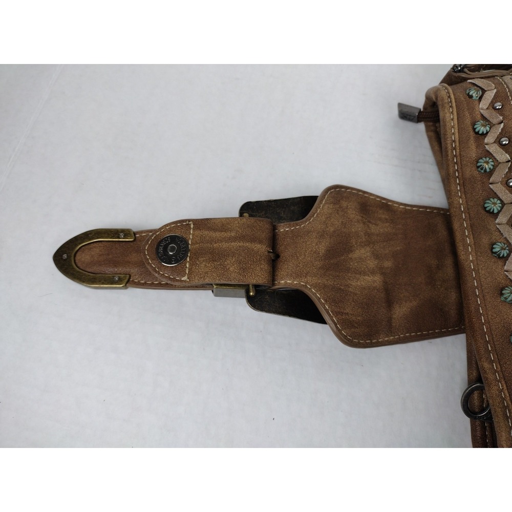 Montana West Turquoise Accent Embroidered Purse Handbag Western Vintage Look - Picture 8 of 16